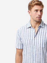 Chemise manche courte rayée