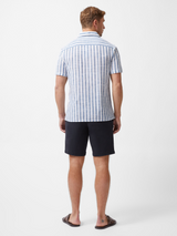 Chemise manche courte rayée