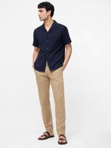 Pantalon chino en coton stretch regular
