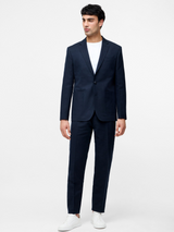 chaleco de traje de lino