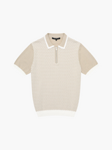 Polo à motif diamant